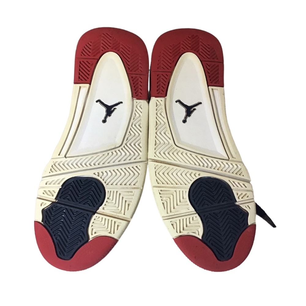 Nike Air Jordan 4 Retro FIBA Gym Red Navy Gold GS Youth 5.5Y Sneakers - Picture 7 of 8